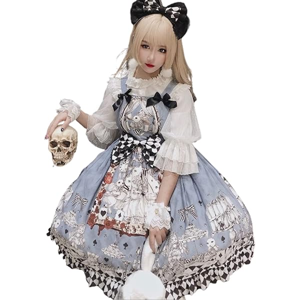 Amazon.co.jp: [Sanjucos] ロリータ トランプ女王 ゴスロリ