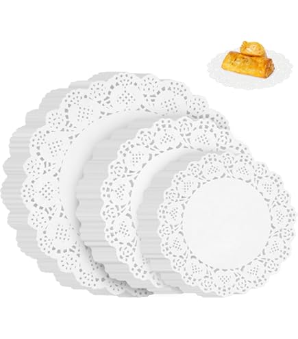 Round Paper Lace Doilies - Decorative Placemats, Tableware - View #3