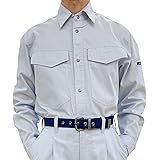 [TEAGLES] 作業着 作業服 長袖 シャツ 綿混 CVC 夏 Ｓ～5Ｌ 吸汗 速乾 軽量 薄手 通気性 トーマセンイ 5431