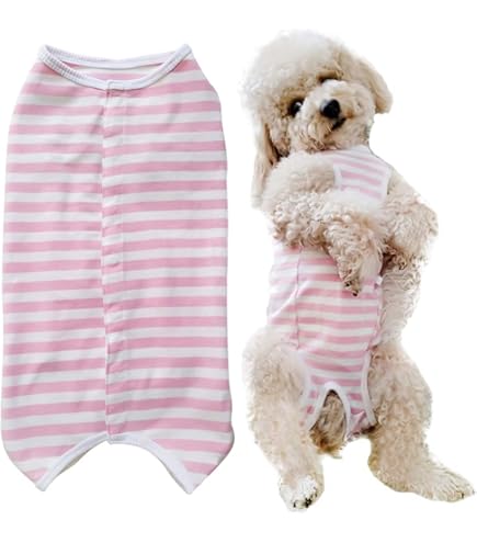Amazon | YOASONEK 犬用 術後服 術後カバー服 保護服 ボタンタイプ 犬