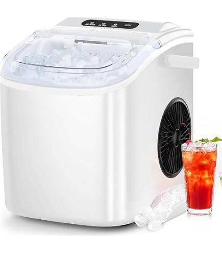 Amazon.co.jp: 製氷機 ステンレス鋼仕上げ 透明窓 氷つくり機 自動製氷