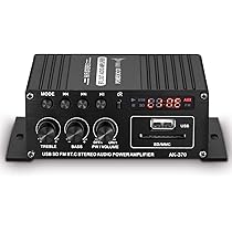 Amazon.co.jp: 12V Bluetooth車用パワーアンプ 2チャネル