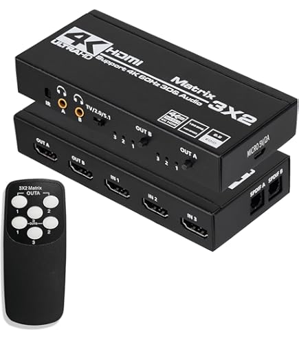Amazon | Black Box VSW-HDMI2X1-4K 4K HDMIマトリックス
