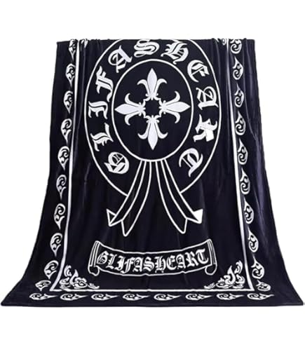 Amazon｜【SUNCN】クロムハーツ 毛布 ブランケット ひざ掛け 敷き
