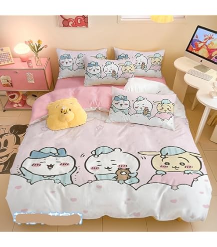 Amazon｜布団カバー シーツ 寝具カバーセット ちいかわ 枕カバー