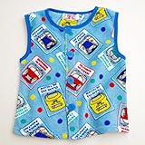 でんたま（新幹線）フリースベスト　100-120cm（734DT601112） (120cm)