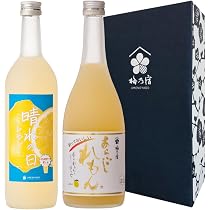 Amazon.co.jp: 【創業130年の味】梅乃宿 あらごし梅酒 あらごしもも