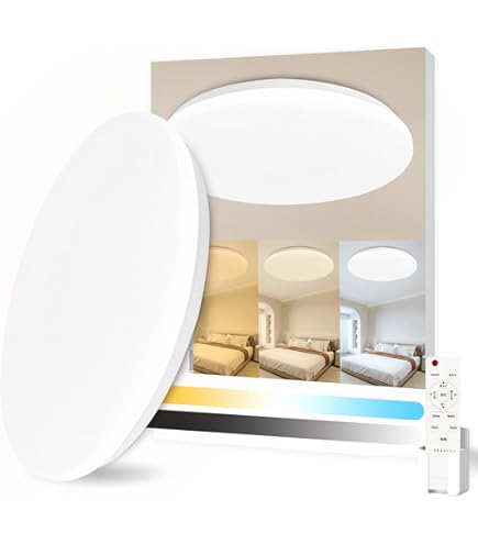 天井直付型 LED（昼光色～電球色） シーリングライト 調光・調色 12畳 照明 Amazon.co.jp : 【8畳 10畳用】LEDシーリングライト 36W 4200lm 11段階