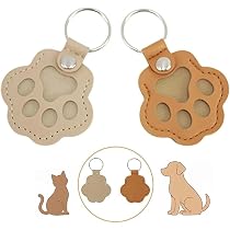 Amazon | GearFun ペットの毛保存キーホルダー 2個セット 肉球型