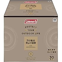 Amazon.co.jp: コールマン アース極太 虫よけ線香 [30巻箱入 