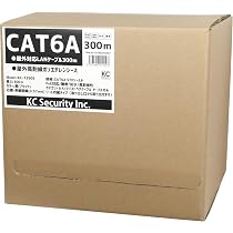 Amazon.co.jp: CAT6A 300m(リール巻き・コネクター無） 屋外高耐久LAN