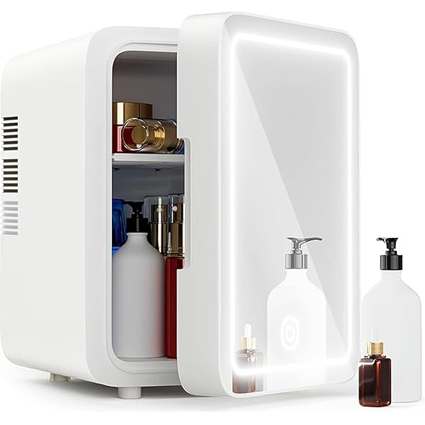 Amazon.co.jp: HANSHUMY 5L化粧品冷蔵庫 -2℃～65℃ LED化粧鏡 保冷 保温 