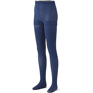 [靴下屋]クツシタヤ キッズ 80デニールスポンディッシュタイツ120cm(110～130cm) 日本製 無地タイツ