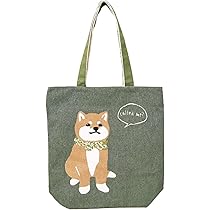 Amazon | トートバッグ 犬柄 柴犬 豆しば A4 キャンバス エコ