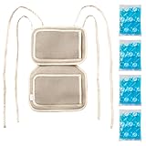 EMOKA ベビー 保冷シート 保冷材キャッチクール 【不凍タイプ】4個 つき (オートミール)