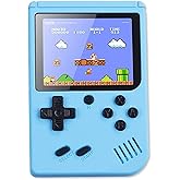 Pbuddy Retro Game Console with 500 Classic FC Games Mini Portable Pocket Gameboy Mini Arcade Machine Blue (Retro Blue)