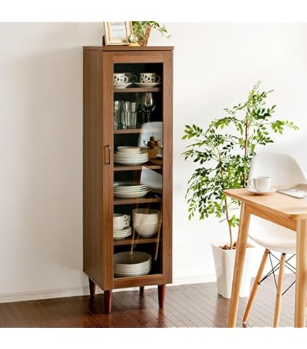 Amazon | Shilanmei 食器棚 スリム キッチンキャビネット 収納 食器棚