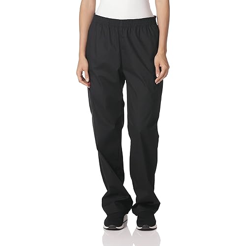 Dickies Women's Signature Elastic Waist Scrubs Pant, White, 3X-Large