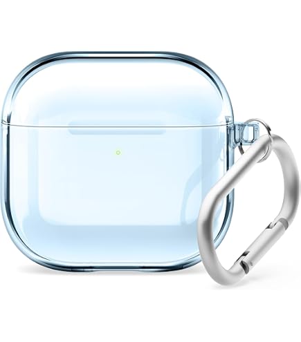 Amazon | 【elago】 AirPods 対応 ケース クリア カラビナ 付き 耐衝撃