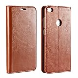 Golikef Huawei P8 Lite 2017 ケース カバー バンパー 手帳型 高級 本革 レザー 色鮮やか レトロ な book case 型 柔らかいシリコンTPUラバーカバー スタンド