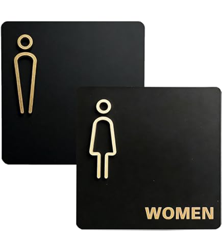 Amazon | トイレサインLED、バスルームライトエッジ点灯サイン