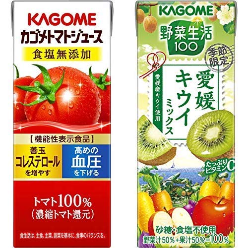 Mua セット買い セット買い カゴメ トマトジュース 食塩無添加 0ml 24本 機能性表示食品 カゴメ 野菜生活100 愛媛キウイミックス 195ml 24本 Tren Amazon Nhật Chinh Hang Fado