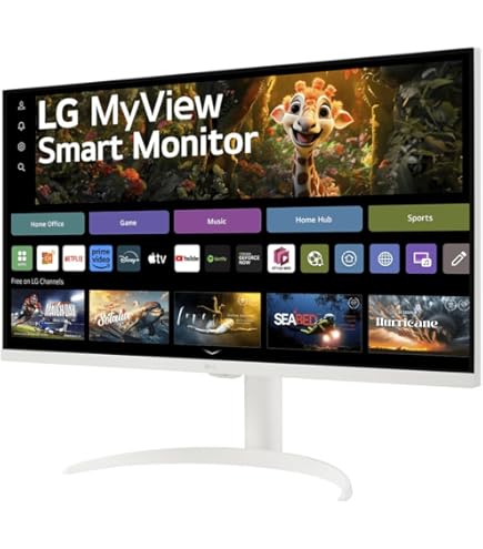 LG 27SR50F-W Smart Monitor 27インチ 公式】 LG 27インチ フルHD IPSパネル スマートモニター
