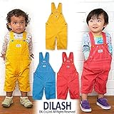 (ディラッシュ) DILASH春'16/薄手ツイルサロペット 子供 キッズ ベビー オーバーオール ショートオール 男の子 女の子 80 ブルー