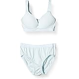 [サンセイ] ブラジャー 制服ブラ ノンワイヤーブラ ハーフトップ &ショーツセット【プチプリンセス 綿混】 ガールズ