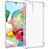 PUSHIMEI Samsung A71 5G case,Galaxy A71 5G case,[NOT fit A71 5G UW Verizon Edition] Soft TPU Crystal Transparent Slim Anti Sl
