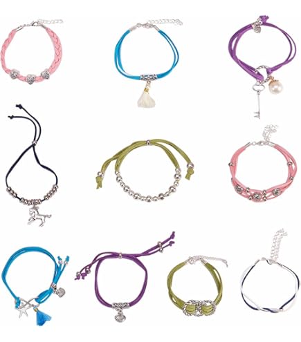 Amazon | SUNNYCLUE 7色7M レザー スエード 革紐 コード 革ひも