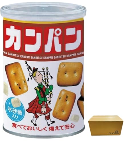 Amazon | 三立製菓 缶入カンパン 100g×24個 | 氷砂糖入り, 食べやすい