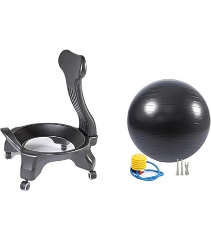 Amazon.co.jp: Gaiam バランスボールチェア エクササイズ/安定性
