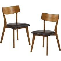 Amazon｜関家具(Sekikagu) 大川家具 ダイニングチェア ブラウン 座面高 