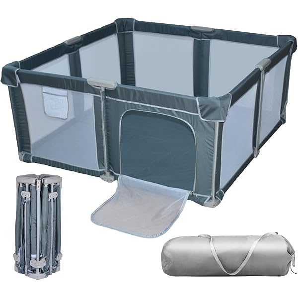 Amazon.co.jp: TUSTMO ベビーサークル メッシュ 四角 200cm