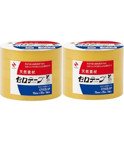 Amazon | ニチバン セロテープ 大巻 15mm×35m CT-15355P 5巻