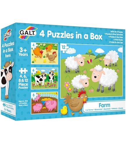 DJECO Steckpuzzle Savan & Co – Für Kinder, Bunt, Mit 15 Teilen