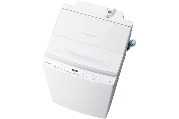 Toshiba AW-9DP4-W Fully Automatic Washing Machine, 19.8 lbs (9.0 kg), Grand White