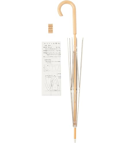 Amazon | フクサン 手作り日傘キット 高級ケヤキ棒 銀骨 白木持ち手 AK