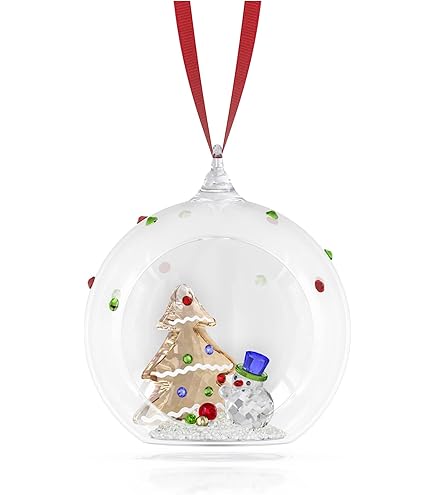 Swarovski ボールオーナメント　クリスタル Amazon.co.jp: Swarovski Crystals Ball Ornament - Gold-Tone Metal