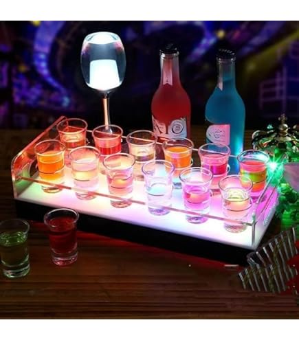 Amazon｜テキーラ観覧車 船 回転する地球儀 LED酒ボトルの表示棚