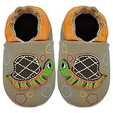 Kimi + Kai Kids Soft Sole Leather Crib Bootie Shoes - 18-24 Months