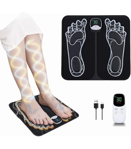 Amazon | 【2025新登場】EMSフットマット 8種類モード 30段階