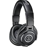 オーディオテクニカ ATH-M40x プロフェッショナルモニターヘッドホン ATH-M40x スタジオレコーディング/楽器練習/動画編集/ミキシング ブラック