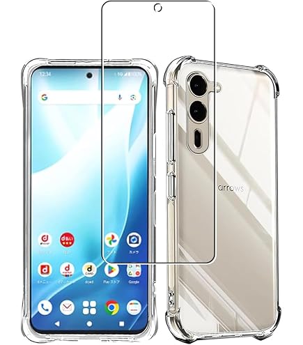 Amazon.co.jp: 対応 arrows We2 Plus F-51E M06 用の ケース + ガラス