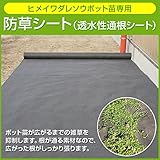 [透水性通根シート]ヒメイワダレソウポット苗専用防草シート2M×10M（U字留めピン50本付）