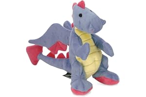 goDog Dragons Periwinkle Dog Toy with Chew Guard Technology, Large