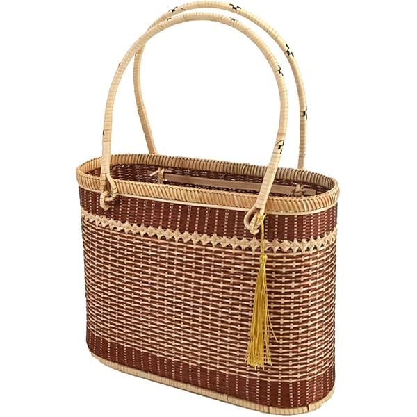 Amazon | 岩手県二戸 鳥越竹細工 スズ竹 篠竹 市場かご 尺四 W44cm