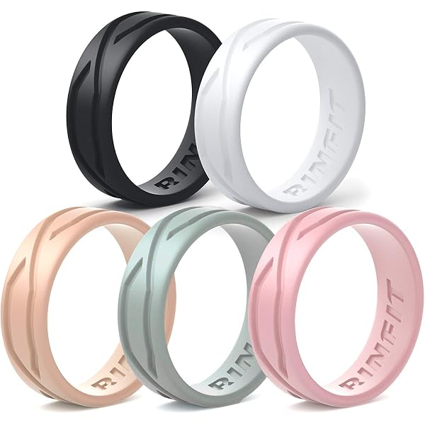 Men's Wedding Ring Set - 6mm Wide Stainless Steel Rings In Gold, Silver & Black (3-Piece Set) - View #2