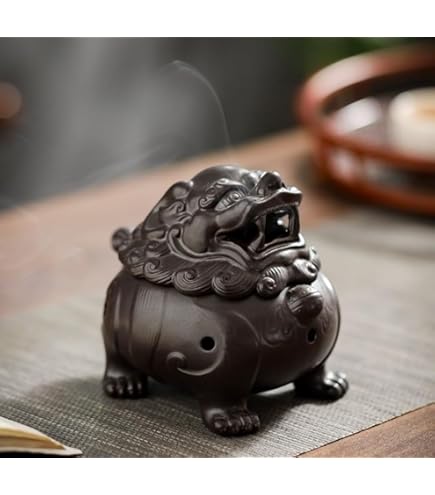 Amazon｜香炉 仏壇用 神獣狻猊 仏壇用香炉 香炉皿 渦巻き線香 獅子香炉